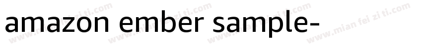 amazon ember sample字体转换